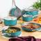 Premium Teal Hard Anodized Cookware Set Non-Stick, Oven Safe, Gas Stovetop Compatible with Glass Lids Manufacturers, Suppliers in Delhi