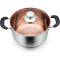 Professional Copper Core Stainless Steel Stock Pots Heat-Resistant Handles, Steam Vent Lid, and Oven-Safe Manufacturers, Suppliers in Delhi