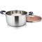 Professional Copper Core Stainless Steel Stock Pots Heat-Resistant Handles, Steam Vent Lid, and Oven-Safe Manufacturers, Suppliers in Delhi