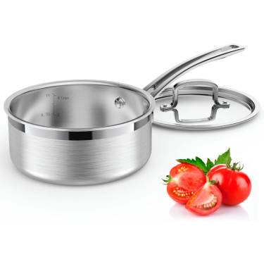 Professional Triple-Ply Stainless Steel Saucepan Mirror Satin Finish, Multipurpose Cooking Manufacturers, Suppliers in Delhi