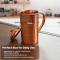 Pure Copper Water Jug with Lid – 1200 mL Hammered Finish Pitcher Manufacturers, Suppliers in Delhi