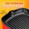 Red Cast Iron Grill Pan – Manual Cooking Even Heat Distribution Manufacturers, Suppliers in Delhi
