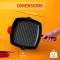 Red Cast Iron Grill Pan – Manual Cooking Even Heat Distribution Manufacturers, Suppliers in Delhi