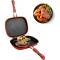 Red Double Frying Pan Aluminum Build, Dual-Sided Flip Function, Gas and Electric Stove Safe Manufacturers, Suppliers in Delhi