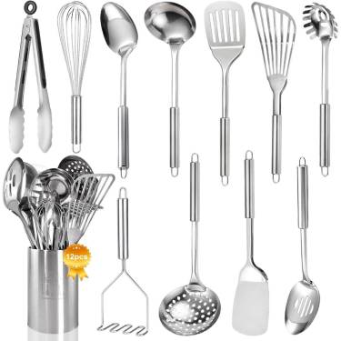 Rustproof Stainless Steel Kitchen Utensils Heat-Resistant, Dishwasher Safe with Hanging Loops Manufacturers, Suppliers in Delhi