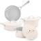 Scratch-Resistant Nonstick Cream Aluminum Induction Cookware Set with Glass Lids and Heat-Safe Manufacturers, Suppliers in Sonipat