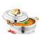 Silver Non-Magnetic Stainless Steel Hot Pot Durable and Heat-Retaining, Designed Manufacturers, Suppliers in Delhi