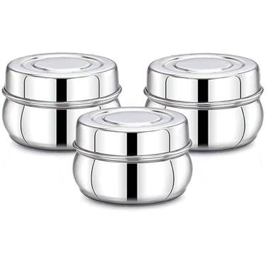 Small Stainless Steel – 200ml Silver Canister for Kitchen & Storage Needs Manufacturers, Suppliers in Delhi