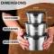 Stainless Steel Round Food Container – Portable Leak-Resistant & Dishwasher Safe Manufacturers, Suppliers in Delhi