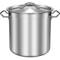 Steaming Stainless Steel Stock Pot Perfect for Boiling and Brewing with Even Heat Distribution Manufacturers, Suppliers in Delhi