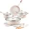 Stylish Induction Cookware Set with White and Red Finish for Induction and Gas Cooking Manufacturers, Suppliers in Sonipat