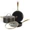 Stylish and Functional Black Ceramic Non Stick Cookware Set – Perfect for Home and Stainless Steel Handles Manufacturers, Suppliers in Delhi