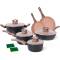 Superior Brown Granite Non Stick Cookware Set with Glass Lids – Easy to Clean and Highly Durable Manufacturers, Suppliers in Delhi
