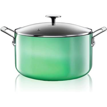 Superior Quality Green Non Stick Stock Pot Granite Coated, Aluminum Build, Stovetop and Long-Lasting Performance Manufacturers, Suppliers in Delhi