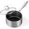 Titanium Ceramic Coating Non-Stick Stainless Steel Saucepan Exterior Stovetop Safe Manufacturers, Suppliers in Delhi