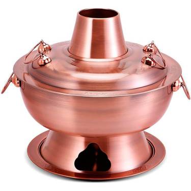 Traditional Rose Gold Stainless Steel Hot Pot with Polished Finish Elegant and Durable Cookware Manufacturers, Suppliers in Delhi