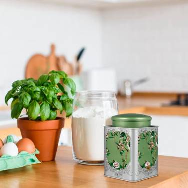 Twist Lock Green Canister – Airtight Square Storage for Kitchen Essentials Manufacturers, Suppliers in Delhi
