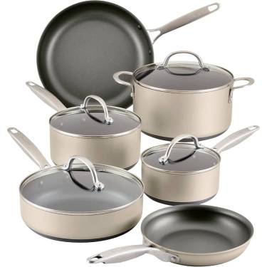 Versatile Silver Hard Anodized Cookware Set Premium Aluminum for Stainless Steel with Glass Material Manufacturers, Suppliers in Delhi