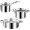 Versatile Stainless Steel Cookware Silver Color with Durable Design and Induction Electric and Gas Stoves Manufacturers, Suppliers in Delhi
