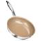Versatile Stainless Steel Frying Pan Beige Ceramic Nonstick, Stovetop and Oven Compatible Manufacturers, Suppliers in Sonipat