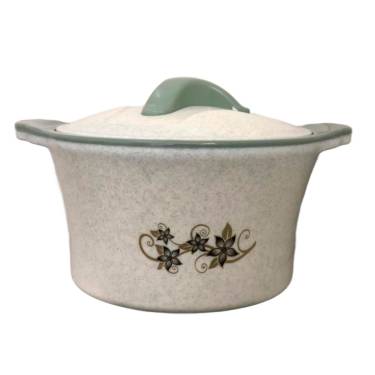 White Floral Plastic Casserole – Home & Travel Friendly Manufacturers, Suppliers in Delhi