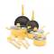 Yellow Nonstick Aluminum Cookware Set Ceramic, Induction Ready, Dishwasher Friendly, Heat-Resistant Manufacturers, Suppliers in Delhi